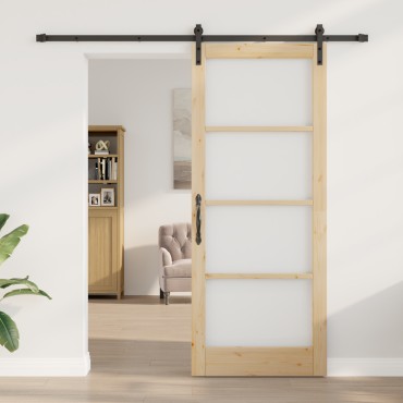 vidaXL Συρόμενη Πόρτα με Σετ Εξαρτημάτων 'ORKDAL'86x211 cm