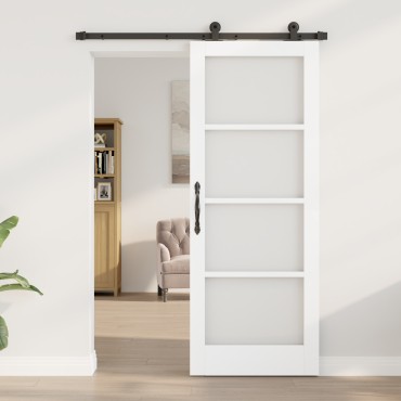 vidaXL Συρόμενη Πόρτα με Σετ Υλικών "ORKDAL" Λευκή 78x202 cm