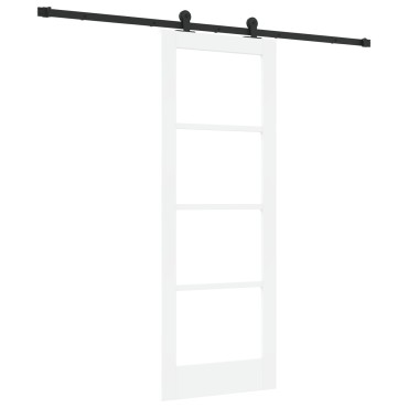 vidaXL Συρόμενη Πόρτα με Σετ Υλικών 'ORKDAL' Λευκή 73.5x198.5 εκ.