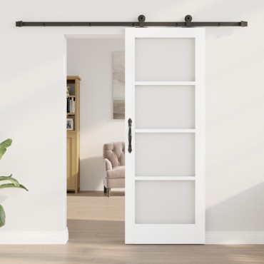 vidaXL Συρόμενη Πόρτα με Σετ Υλικών 'ORKDAL' Λευκή 73.5x198.5 εκ.