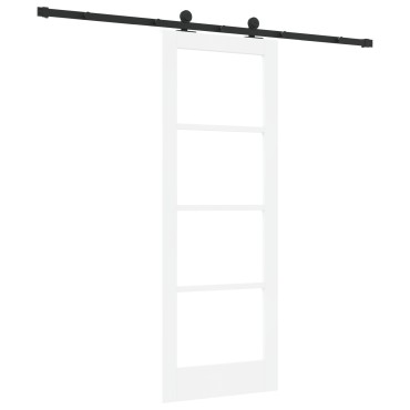 vidaXL Συρόμενη Πόρτα με Σετ Υλικών 'ORKDAL' Λευκή 73.5x198.5 εκ.