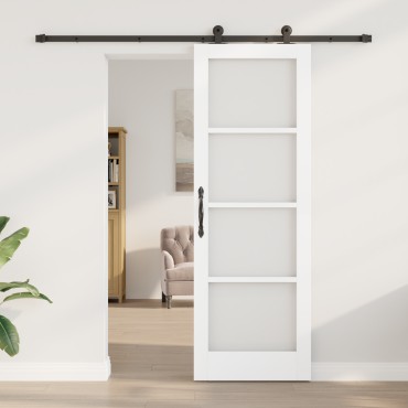 vidaXL Συρόμενη Πόρτα με Σετ Εξαρτημάτων ORKDAL Λευκή 73.5x211 εκ.