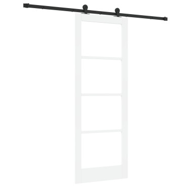 vidaXL Συρόμενη Πόρτα με Σετ Hardware "ORKDAL" Λευκή 78x211 εκ.