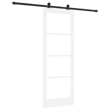 vidaXL Συρόμενη Πόρτα με Σετ Hardware "ORKDAL" Λευκή 78x211 εκ.