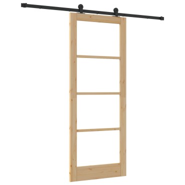 vidaXL Συρόμενη Πόρτα με το Σετ Hardware 'ORKDAL'83x211 cm