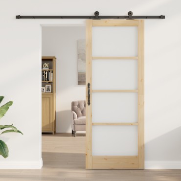 vidaXL Συρόμενη Πόρτα με το Σετ Hardware 'ORKDAL'83x211 cm