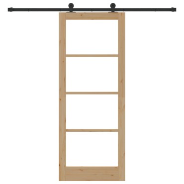 vidaXL Συρόμενη Πόρτα με το Σετ Hardware 'ORKDAL'83x211 cm