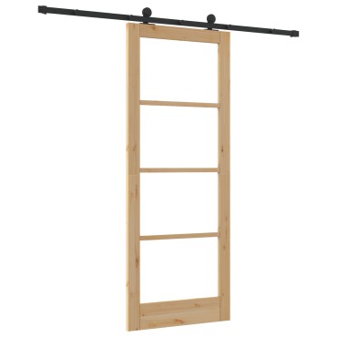 vidaXL Συρόμενη Πόρτα με το Σετ Hardware 'ORKDAL'83x211 cm