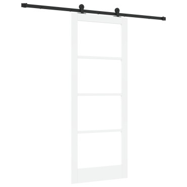 Συρόμενη Πόρτα vidaXL με Σετ Υλικών ORKDAL Λευκή 83x211 cm