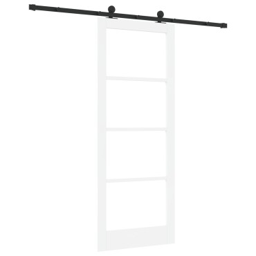 Συρόμενη Πόρτα vidaXL με Σετ Υλικών ORKDAL Λευκή 83x211 cm