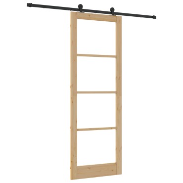 vidaXL Συρόμενη Πόρτα με Σετ Υλικών 'ORKDAL'83x232 cm