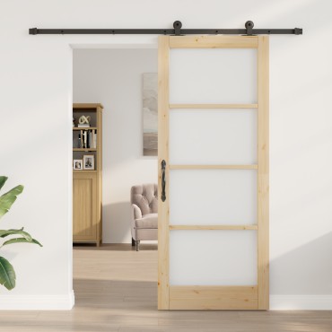 vidaXL Συρόμενη Πόρτα με Σετ Εξαρτημάτων 'ORKDAL'86x211 cm