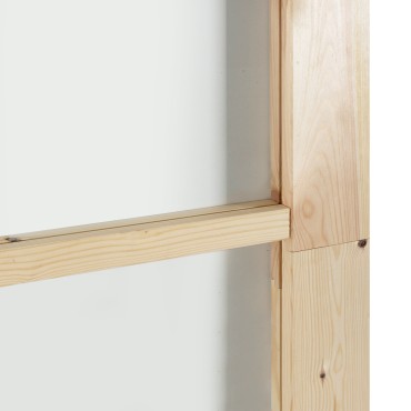 Συρόμενη Πόρτα vidaXL με Σετ Υλικών 83x211 cm Συμπαγές Ξύλο Πεύκου, Εσωτερική Πόρτα vidaXL με Γυαλί 'ORKDAL'83x211x4 cm Συμπαγές Ξύλο Πεύκου