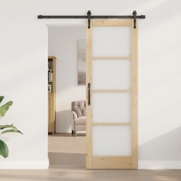 vidaXL Συρόμενη Πόρτα με Σετ Εξαρτημάτων "ORKDAL" 73.5x211 εκ.