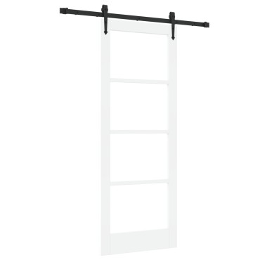 vidaXL Συρόμενη Πόρτα με Σετ Υλικών 'ORKDAL' Λευκή 78x202 cm