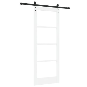 vidaXL Συρόμενη Πόρτα με Σετ Υλικών 'ORKDAL' Λευκή 78x202 cm