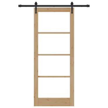 vidaXL Συρόμενη Πόρτα με Σετ Στήριξης 'ORKDAL'86x211 cm