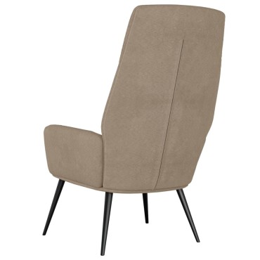 vidaXL Πολυθρόνα Relax Taupe από Συνθετικό Καστόρι 70x77x94cm 1 τεμ.