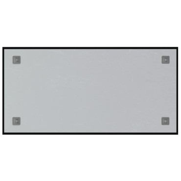 vidaXL Πίνακας Επιτοίχιος Μαγνητικός Μαύρος 80 x 40 εκ. Ψημένο Γυαλί