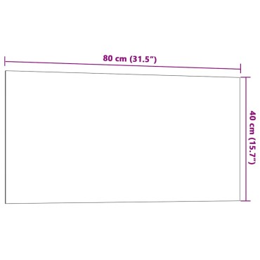 vidaXL Πίνακας Επιτοίχιος Μαγνητικός Μαύρος 80 x 40 εκ. Ψημένο Γυαλί