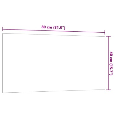 vidaXL Πίνακας Επιτοίχιος Μαγνητικός Λευκός 80 x 40 εκ. Ψημένο Γυαλί