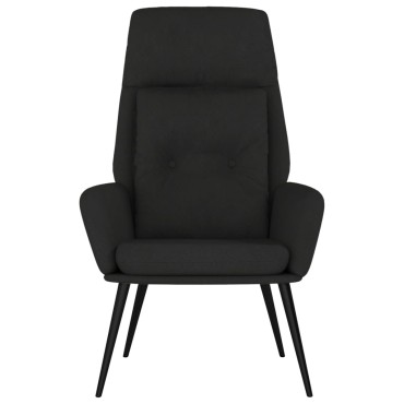 vidaXL Πολυθρόνα Relax Μαύρη από Συνθετικό Καστόρι 70x77x94cm 1 τεμ.