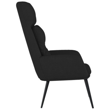 vidaXL Πολυθρόνα Relax Μαύρη από Συνθετικό Καστόρι 70x77x94cm 1 τεμ.