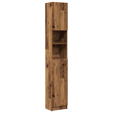 vidaXL Στήλη Μπάνιου Παλιό Ξύλο 32x25,5x190cm από Μοριοσανίδα 1 τεμ.