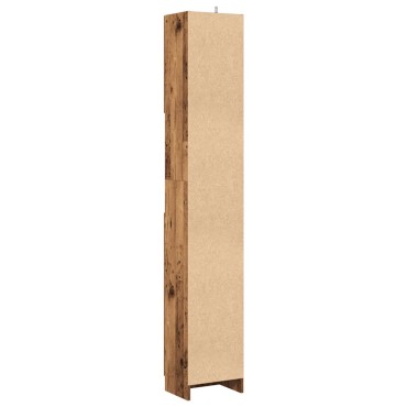 vidaXL Στήλη Μπάνιου Παλιό Ξύλο 32x25,5x190cm από Μοριοσανίδα 1 τεμ.