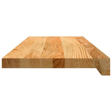 vidaXL Περβάζια παραθύρων 2 τεμ. Αν. Καφέ 70x25x2 εκ. Μασίφ Ξύλο Δρυός