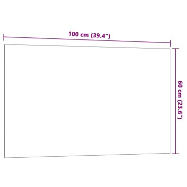 vidaXL Πίνακας Επιτοίχιος Μαγνητικός Μαύρος 100x60εκ. από Ψημένο Γυαλί