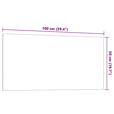 vidaXL Πίνακας Επιτοίχιος Μαγνητικός Λευκός 100 x 50 εκ. Ψημένο Γυαλί