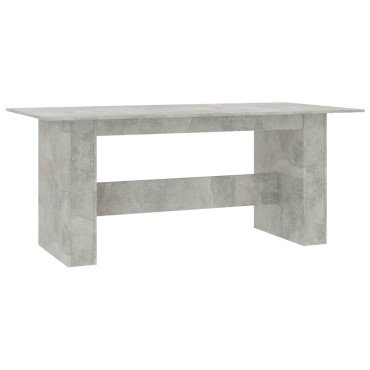 vidaXL Τραπεζαρία Γκρι του Σκυροδέματος 180x90x76cm από Επεξ. Ξύλο 1 τεμ.