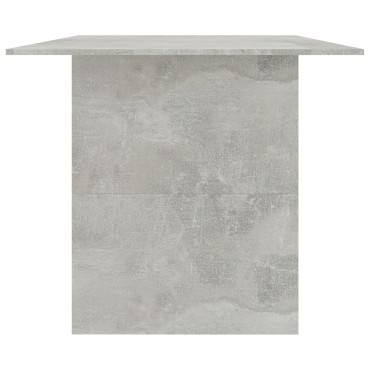 vidaXL Τραπεζαρία Γκρι του Σκυροδέματος 180x90x76cm από Επεξ. Ξύλο 1 τεμ.