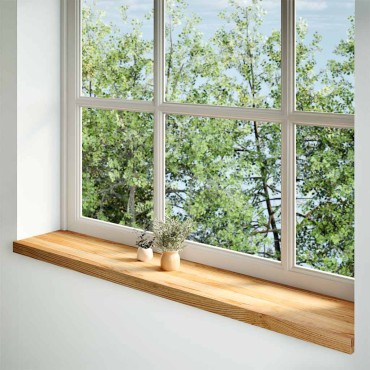 vidaXL Περβάζια παραθύρων 2 τεμ. Αν. Καφέ 140x25x2εκ. Μασίφ Ξύλο Δρυός