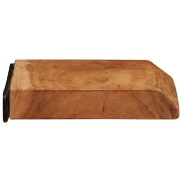 vidaXL Ράφια Τοίχου 2 τεμ. 30x20x3,5cm από Μασίφ Ξύλο Ακακίας
