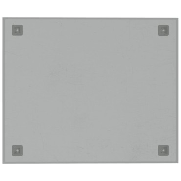 vidaXL Πίνακας Επιτοίχιος Μαγνητικός Λευκός 60 x 50 εκ. Ψημένο Γυαλί