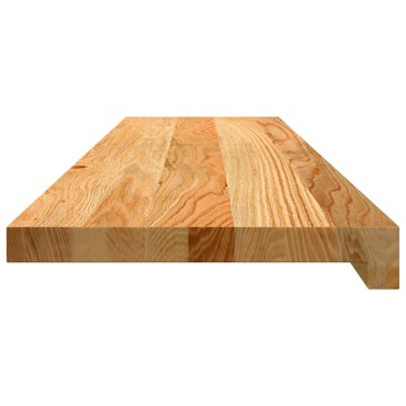 vidaXL Πατάκια Σκάλας 12 τεμ. Ανοιχτό Καφέ 100x25x2 cm Ξύλο Δρυός