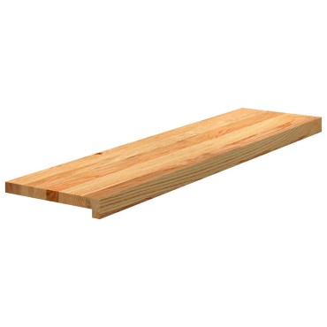 vidaXL Πατάκια Σκάλας 2 τεμ. Ανοιχτό Καφέ 100x30x2 cm Ξύλο Δρυός