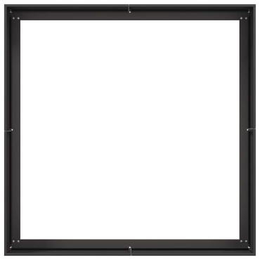 vidaXL Ζαρντινιέρα Μαύρη 100x100x40 εκ. από Χάλυβα