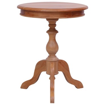 vidaXL Τραπεζάκι Βοηθητικό Φυσικό Χρώμα 50x50x65cm Μασίφ Μαόνι 1 τεμ.