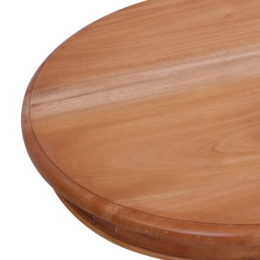 vidaXL Τραπεζάκι Βοηθητικό Φυσικό Χρώμα 50x50x65cm Μασίφ Μαόνι 1 τεμ.