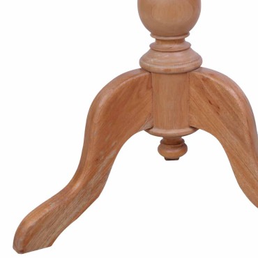 vidaXL Τραπεζάκι Βοηθητικό Φυσικό Χρώμα 50x50x65cm Μασίφ Μαόνι 1 τεμ.