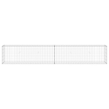 vidaXL Συρματοκιβώτιο Τοίχος 300x30x50cm Γαλβαν. Χάλυβας + Καλύμματα