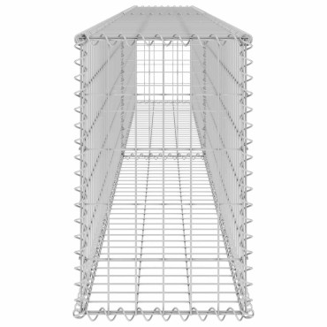 vidaXL Συρματοκιβώτιο Τοίχος 300x30x50cm Γαλβαν. Χάλυβας + Καλύμματα