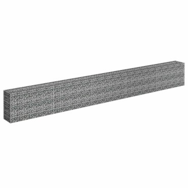 vidaXL Συρματοκιβώτιο-Γλάστρα Υπερυψωμένη 450x30x60 εκ. Γαλβ. Χάλυβας
