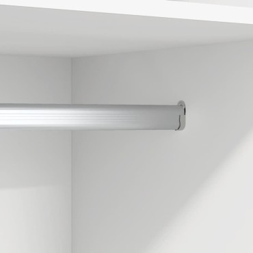 vidaXL Ντουλάπα Λευκή 50x50x200cm από Επεξ. Ξύλο 1 τεμ.