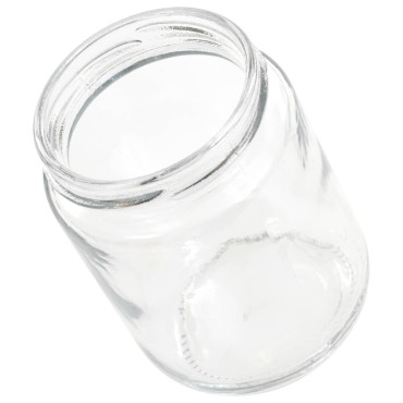 vidaXL Βάζα Μαρμελάδας 96 τεμ. 230 ml Γυάλινα με Κόκκινα Καπάκια