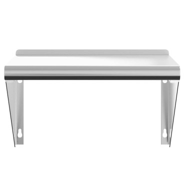 vidaXL Ράφι Τοίχου Ασημί 50x30x31cm Ανοξείδωτο Ατσάλι 1 τεμ.