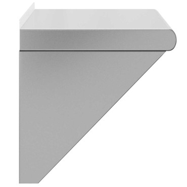 vidaXL Ράφι Τοίχου Ασημί 50x30x31cm Ανοξείδωτο Ατσάλι 1 τεμ.